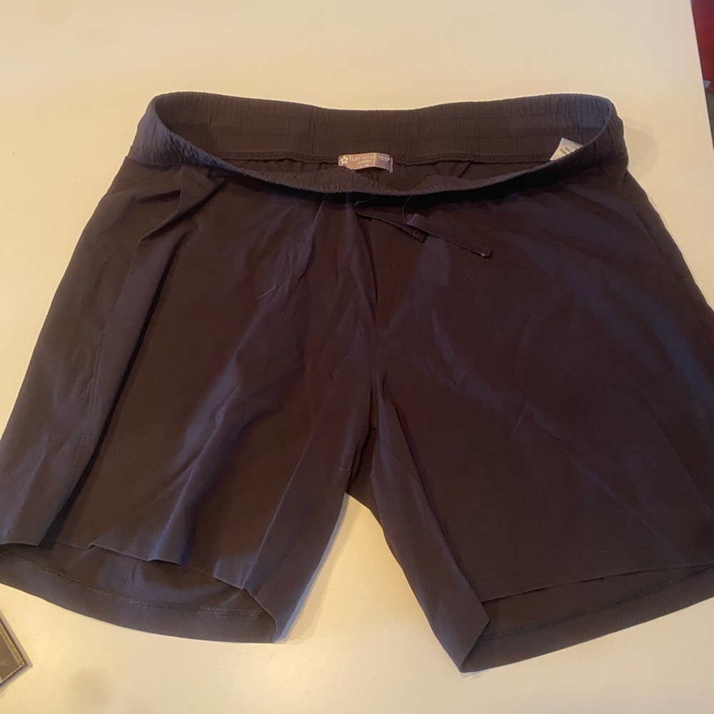 Black exercise shorts